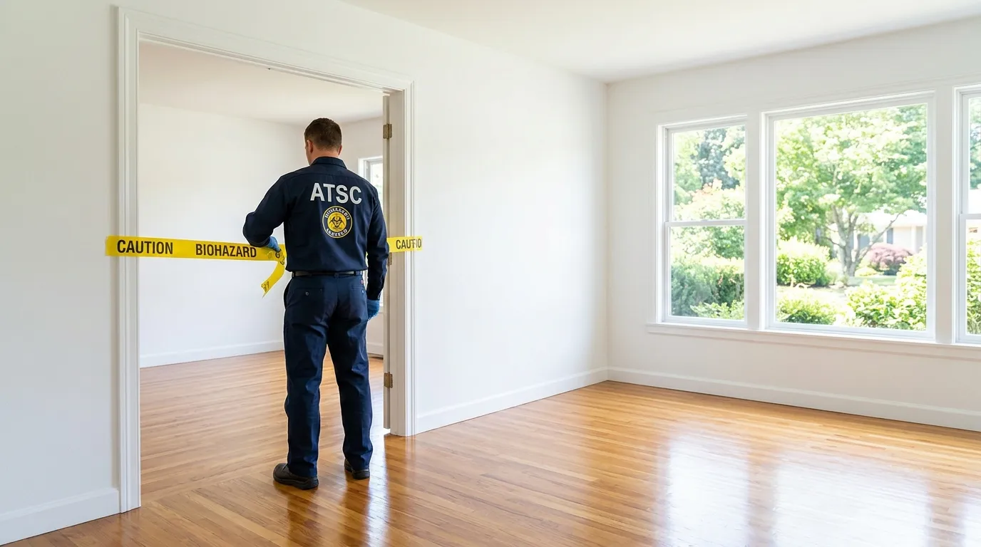 Certified biohazard cleanup crew performing Crime Scene Cleanup in Archbald